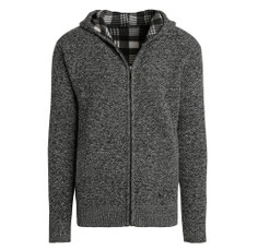 Men’s Casual Fleece Lined Sweater Jacket with Hoodie product